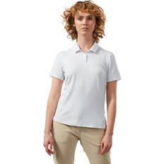 Craghoppers Women Polo Shirts Craghoppers Nosilife Pro Short Sleeve Polo Shirt White Woman