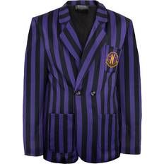 Cinereplicas Nevermore Academy Purple Striped Blazer Jacket