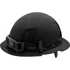 Milwaukee Headgear Milwaukee Black Full Brim Vented Hard Hat with 6pt Ratcheting Suspension Type Class