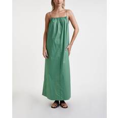 By Malene Birger Women's Lanney Cotton Maxi Dress Comfrey DK 36/UK Green