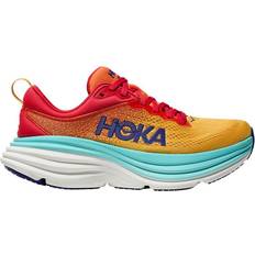 Hoka Orange - Women Running Shoes Hoka Bondi 8 M - Cerise/Cloudless