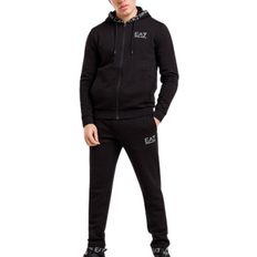 Emporio Armani Jumpsuits & Overalls Emporio Armani Branded Hood Full Zip Tracksuit - Black