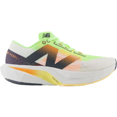 Running Shoes New Balance FuelCell Rebel v4 W - White/Bleached Lime Glo/Hot Mango