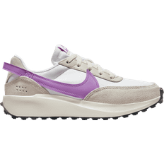 Nike Textile - Women Running Shoes Nike Waffle Debut W - White/Purple