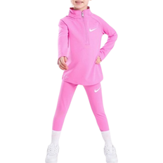 Nike Kid's Pacer 1/4 Zip Top/Leggings Set - Pink
