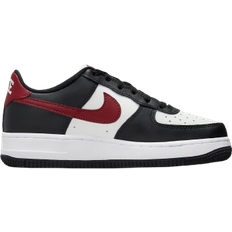 Multicoloured Children's Shoes Nike Air Force 1 GS - Black/Summit White/White/Dark Team Red
