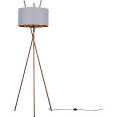 Copper Floor Lamps MiniSun Modern Grey/Copper Floor Lamp 165cm