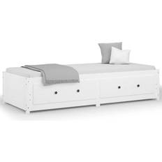 Pine Sofas vidaXL Day Bed White Sofa 195.5cm 2 Seater