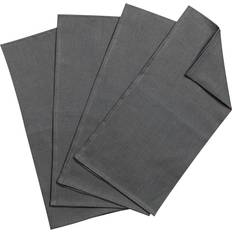 Scandi Living Clean Serviettes Cloth Napkin Black (45x45cm)