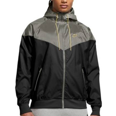 Nike Men - Outdoor Jackets - S Nike Sportswear Windrunner Men's Hooded Jacket - Black/Dark Stucco/Saturn Gold