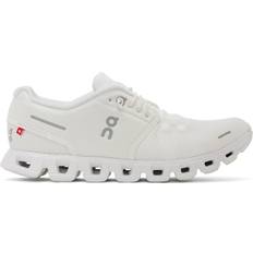 Men - White Running Shoes On Cloud 5 M - Undyed-White/White