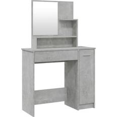 vidaXL Makeup Concrete Grey Dressing Table 35x86.5cm