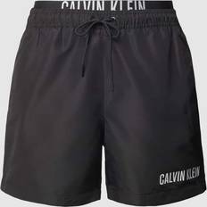 Calvin Klein Swimwear Calvin Klein Double Waistband Swim Shorts Black