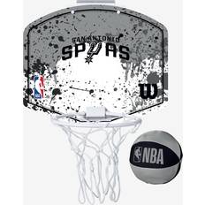 Backboard Basketball Hoops Wilson NBA Team Mini Hoop San Antonio Spurs/Grey
