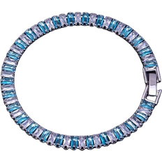 Men - Transparent Bracelets Bracelet - Silver/Blue/Transparent