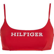 Tommy Hilfiger Bikini Tops Tommy Hilfiger Monotype Logo Bikini Top Red, Red, Xs, Women