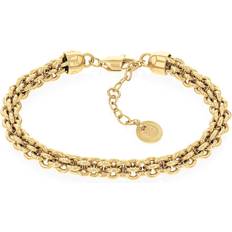 Adjustable Size Bracelets Tommy Hilfiger Intertwined Chain Bracelet - Gold