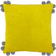 Cotton Scatter Cushions Furn Throw Cushion Cover Grey, Yellow (45x45cm)