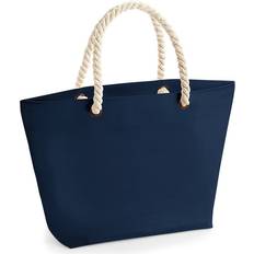 Cotton Beach Bags Westford Mill Nautical Beach Bag One Size French Navy