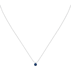 Live Diamond Necklace - White Gold/Sapphire