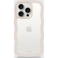 Holdit Wavy Case Iphone 15 Pro Str 76x13x140 mm Mobil Covers hos Magasin Beige
