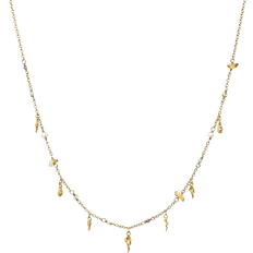 Amethyst Necklaces Maanesten Toutsi Necklace - Gold/Multicolour