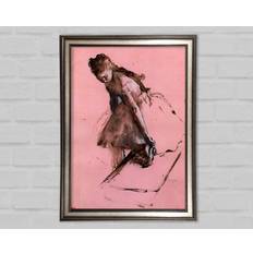 Ophelia & Co. Degas Dancer Slipping on Her Shoe Gunmetal Framed Art 42x59.7cm