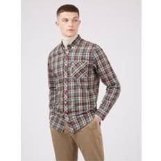 Shirts Loden Long Sleeve Ombre Checked Shirt Loden