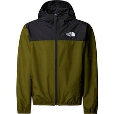 The North Face Soft Shell Jackets The North Face Junior Never Stop Hooded Windwall - Forest Olive (NF0A86TQ-PIB1)
