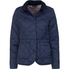Barbour Deveron Quilted Jacket - Navy/Pale Pink