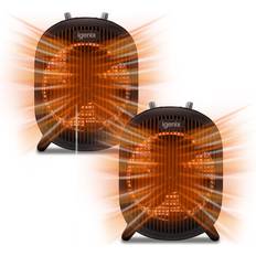 Fan Radiators Igenix IG9022 Portable Heater with 2 Cool Fan Setting, 2 Pack