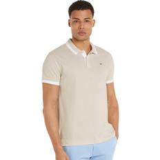 Tommy Jeans Tipped Polo Shirt Newsprint