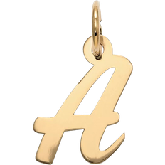 Finest Gold Small Script Initial A-Z Charm - Gold