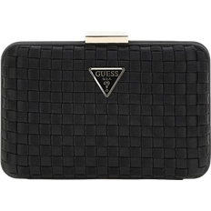 Guess Clutches Guess Twiller Woven Clutch - Black