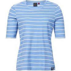 Musto T-shirts & Tank Tops Musto Women’s Marina Stripe Short Sleeved T-Shirt Silver Lake Blue