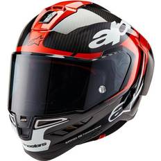 Alpinestars Motorcycle Helmets Alpinestars Supertech R10 Element Carbon Helmet, black-white-red