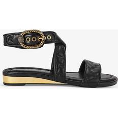 36 ½ Heeled Sandals Kurt Geiger Women's Sandals Black Leather Mayfair