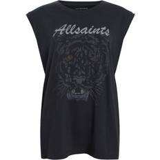 AllSaints Women T-shirts & Tank Tops AllSaints Brooke Top XS, WASHED BLACK