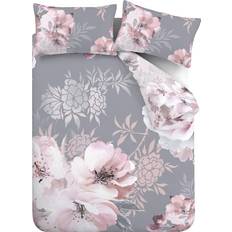Catherine Lansfield Dramatic Floral Duvet Cover Grey (230x220cm)