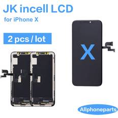 JK Incell Replacement LCD Display Digitizer Assembly Touch Screen for iPhone X (2 Pcs)
