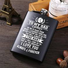 Plastic Hip Flasks To My Dad Personalized Alcohol Hip Flask