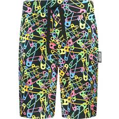 Moschino Trousers & Shorts Moschino Multicolour Pin Design Black Shorts