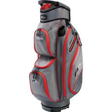 Powakaddy Cart Bags Golf Bags Powakaddy Gun Metal/Red 2022 DLX-Lite Edition 14-Way Pockets Cart Bag