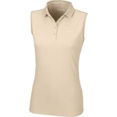 Pikeur Equestrian T-shirts & Tank Tops Pikeur Womens 2023 Jarla Sleeveless Polo Shirt 322600 204 Vanilla Cr