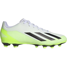 Adidas 41 ½ - Firm Ground (FG) Football Shoes adidas X Crazyfast.4 FG - Cloud White/Core Black/Lucid Lemon