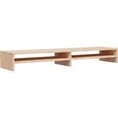 Pine Benches vidaXL Monitor Stand Natural TV Bench 100x13cm