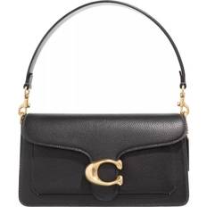 Black - Leather Handbags Coach Tabby Shoulder Bag 26 - Brass/Black