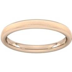 Rings Goldsmiths 2.5mm Traditional Court Standard Matt Finished Wedding Ring In Carat Rose Ring