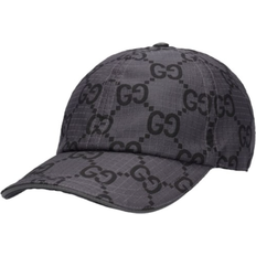 Gucci Women Caps Gucci Ripstop Baseball Cap - Dark Grey/Black