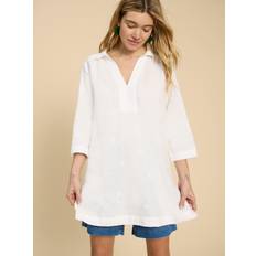 White - Women Blouses White Stuff Blaire Linen Tunic